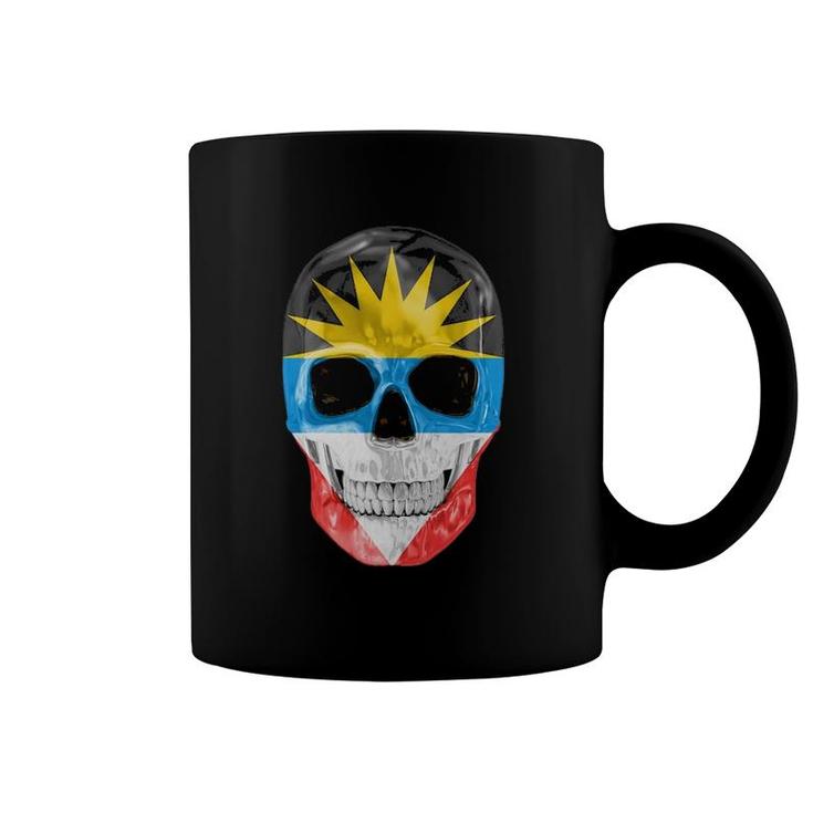 Skull Flag Of Antigua And Barbuda Coffee Mug