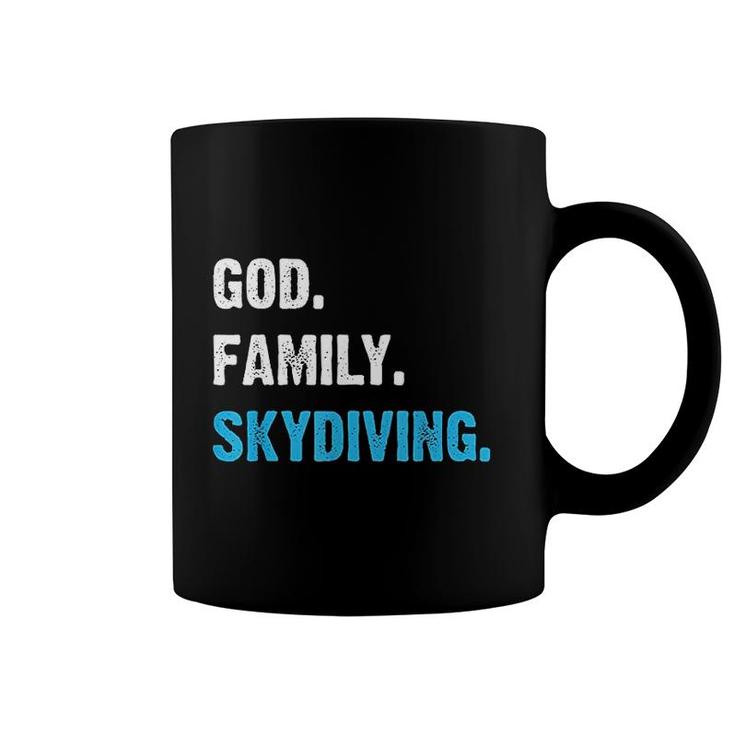 Skydive I Gift Idea For Sky Diver I God Family Skydiving Coffee Mug
