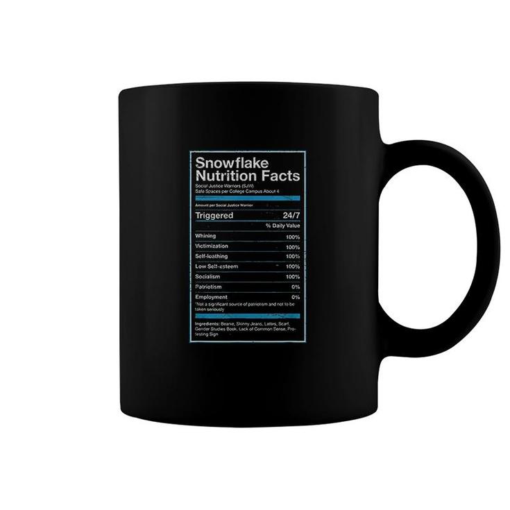 Snowflake Nutrition Facts Coffee Mug