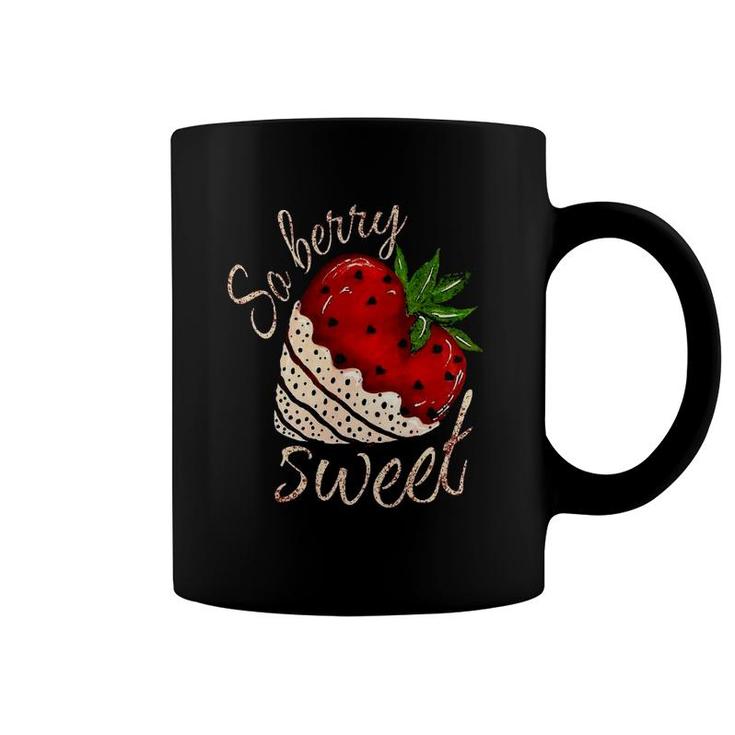So Berry Sweet Strawberry Valentines Day Coffee Mug