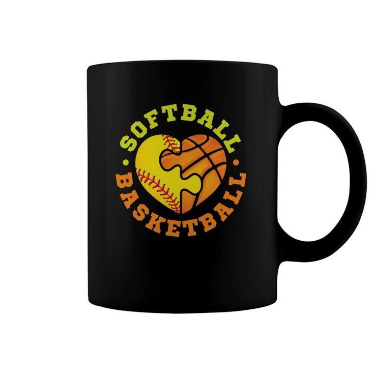 Softball Basketball  Sport Lover Coffee Mug