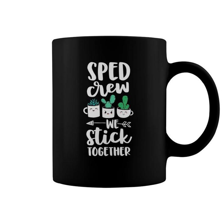 Sped Crew Special Education Teacher Cactus Stick Together Coffee Mug