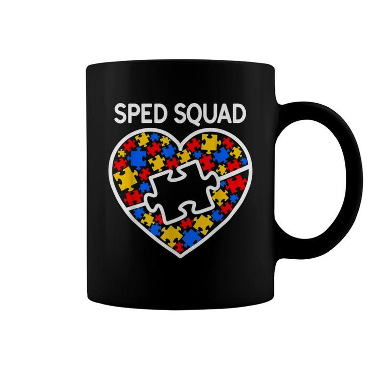 Sped Special Education Sped Squad Heart Coffee Mug