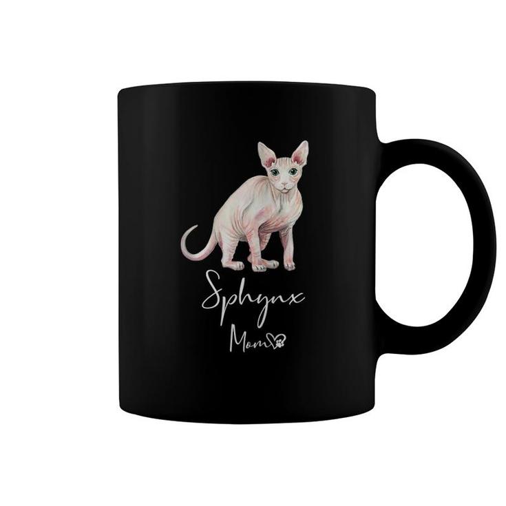 Sphynx Mom Cute Cat Mother Hairless Cats Kitten Girl Gift Zip Coffee Mug