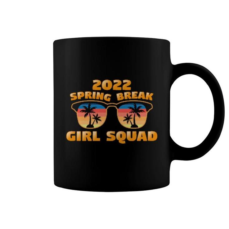 Spring Break Girl Squad 2022 Matching Retro Cool Sunglasses  Coffee Mug