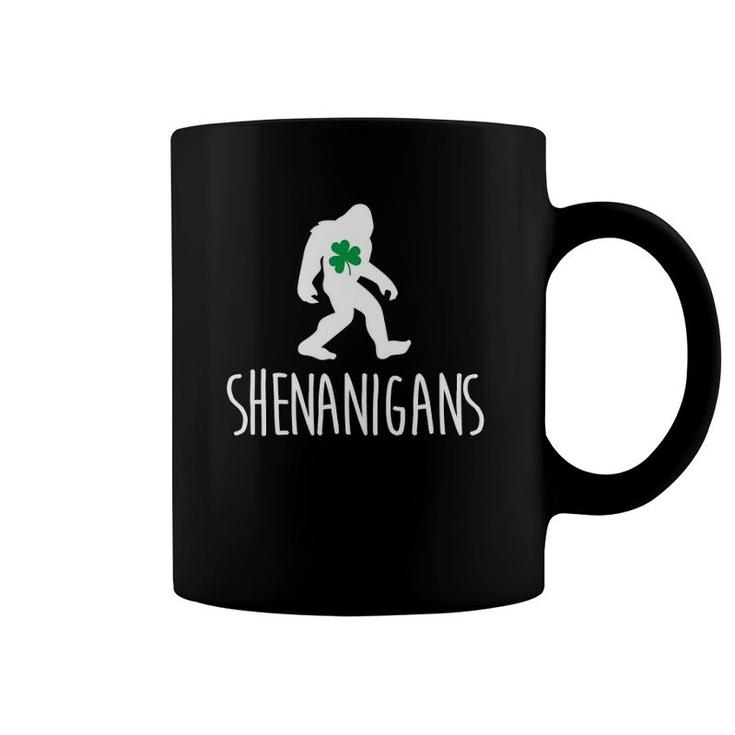 St Patrick's Day Bigfoot Shenanigans Sasquatch Gift Coffee Mug