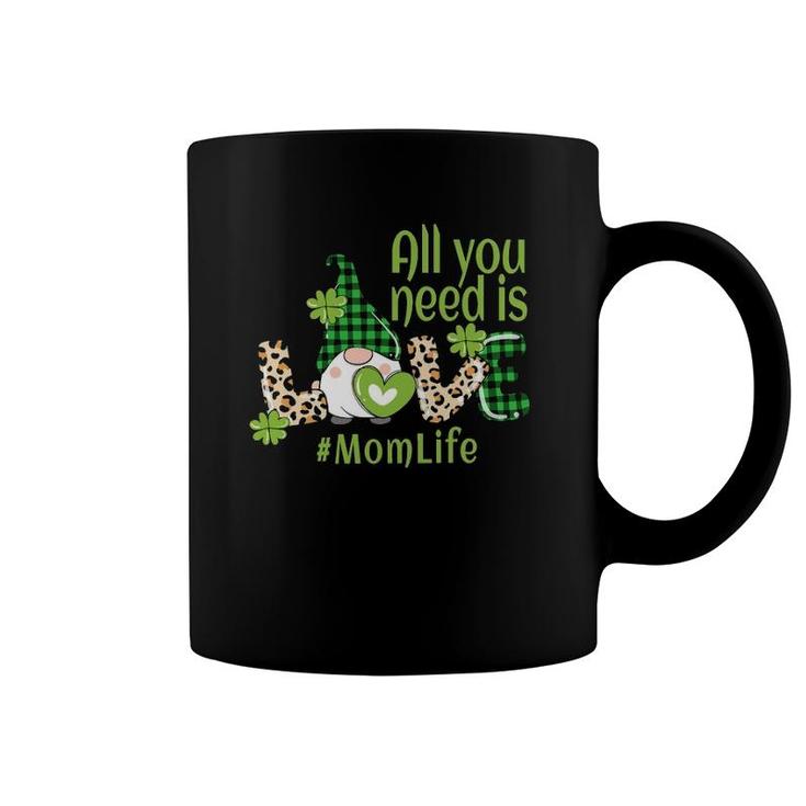 St Patricks Day Mom Life Mama Mother Cute Irish Gnome Love Coffee Mug