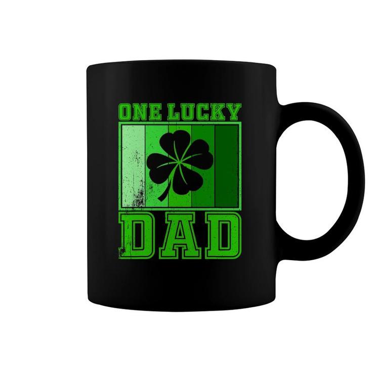 St Patrick's Day One Lucky Dad  Vintage Father Gift Coffee Mug