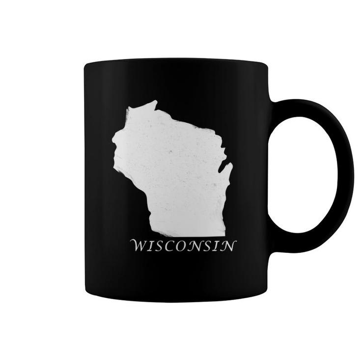 State Of Wisconsin I Love Wisconsin State Coffee Mug