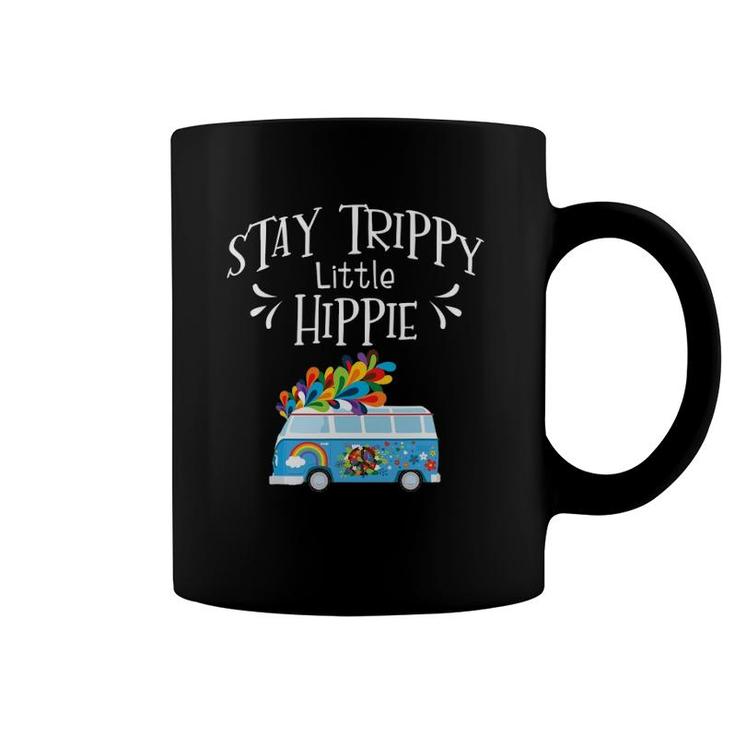 Stay Trippy Little Hippie Peace Love And Freedom 70S Van Coffee Mug