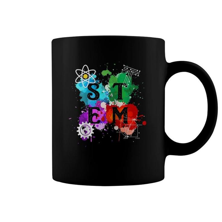 Stem Science Technology Engineering Math Teacher Gift Raglan Baseball Tee Coffee Mug