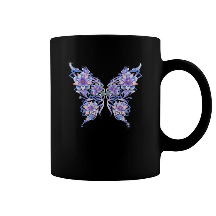 Stone Blossom Butterfly Coffee Mug
