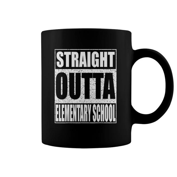 Straight Outta Elementary School 2021 Graduation Coffee Mug