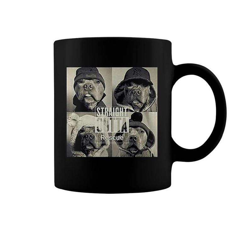 Straight Outta Rescue Pitbull Coffee Mug