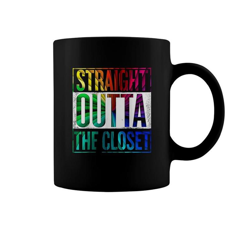 Straight Outta The Closet Lgbt Gay Pride Coffee Mug