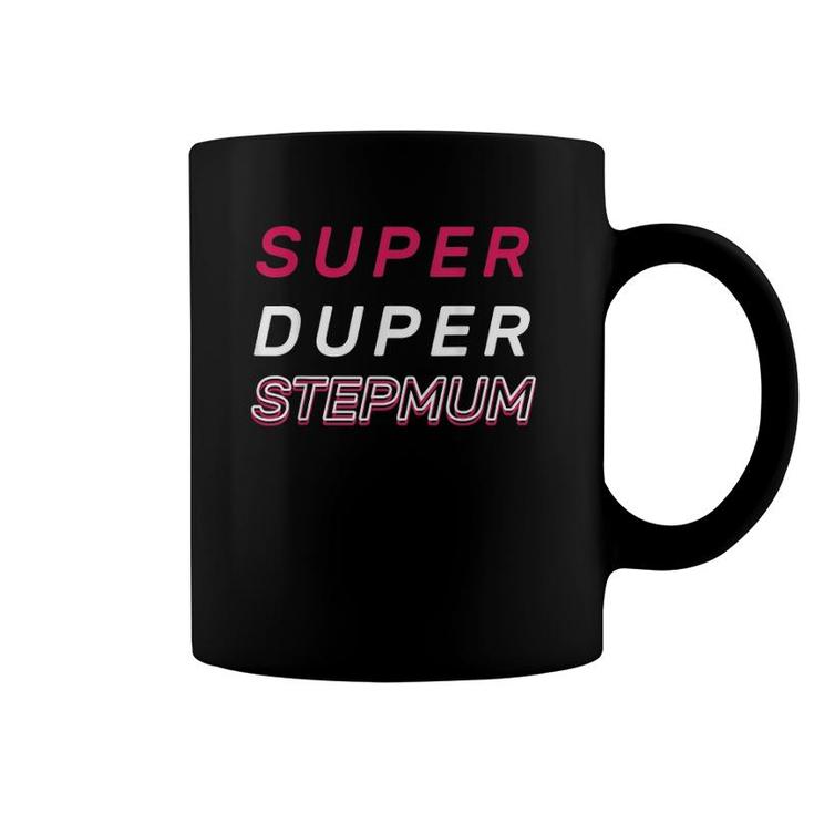 Super Duper Step Mum Funky Fun Pink Mothers Day Gift Coffee Mug