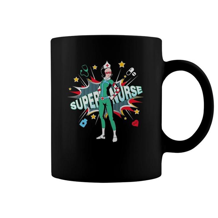 Super Nurse Best Superhero Funny Rn Nurse Coffee Mug