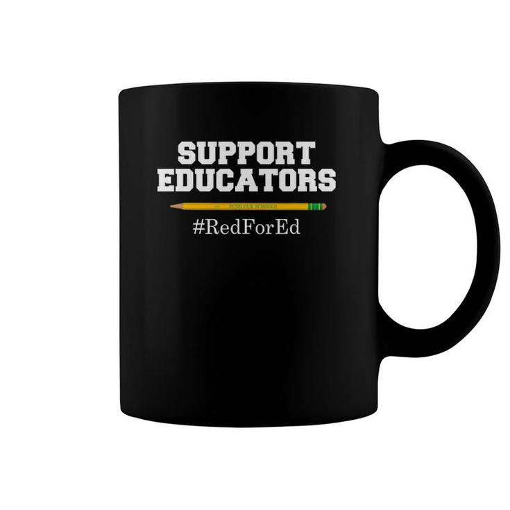 Support Educators Red For Ed For Teachers Coffee Mug