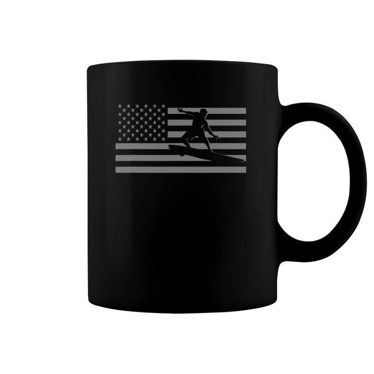 Surfing S - American Flag Surf Coffee Mug