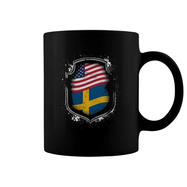 Swedish American Flags Of Sweden And America  Coffee Mug