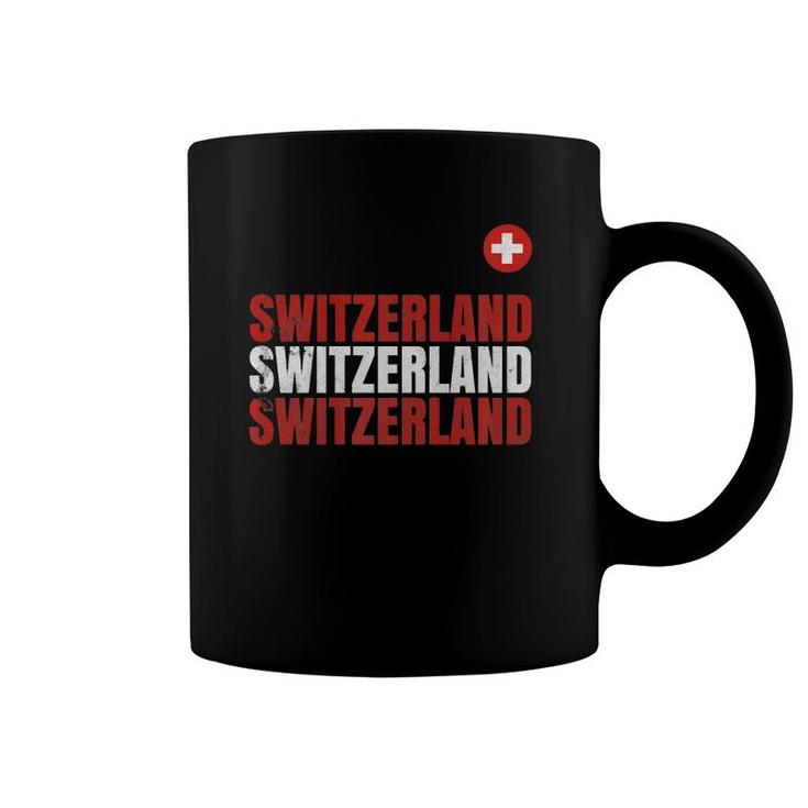 Swiss Flag  Gift Switzerland Pride Men Women Kid Coffee Mug