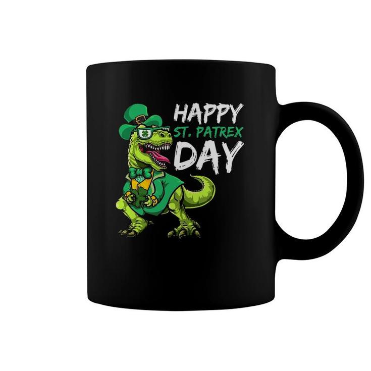 T Rex Dinosaur  St Patrick's Day Toddler Boys Coffee Mug