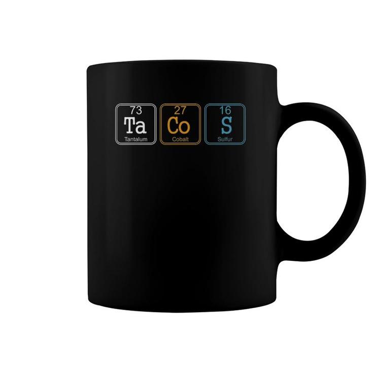 Tacos Periodic Table Science Chemistry Mexican Food Lover Coffee Mug