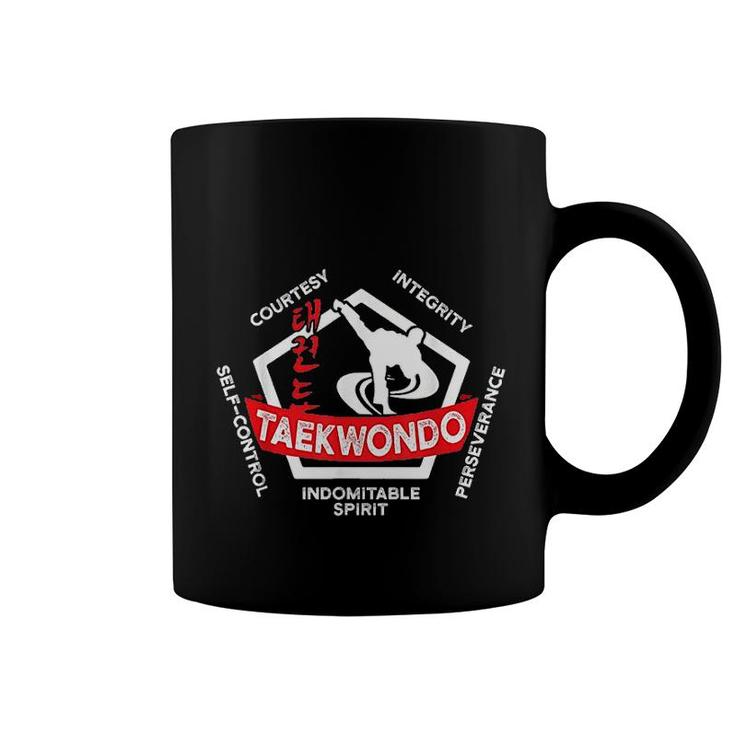 Taekwondo 5 Tenets Martial Arts Coffee Mug