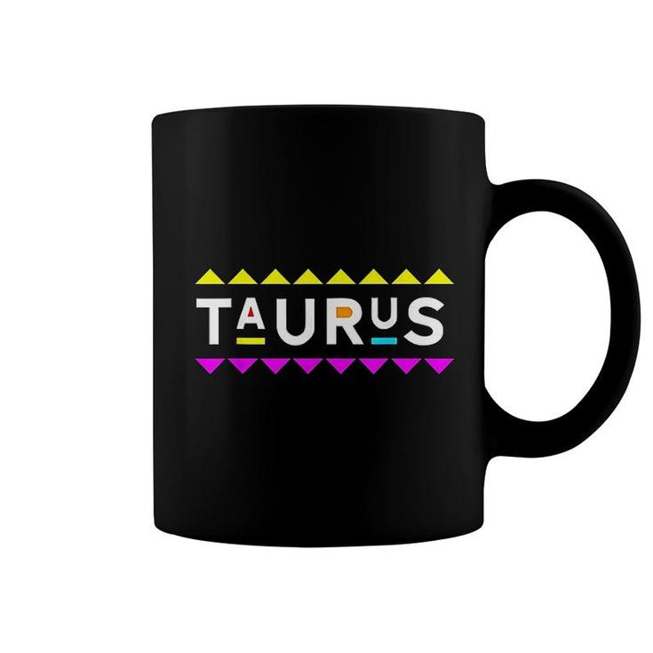 Taurus Zodiac Design 90s Style Coffee Mug