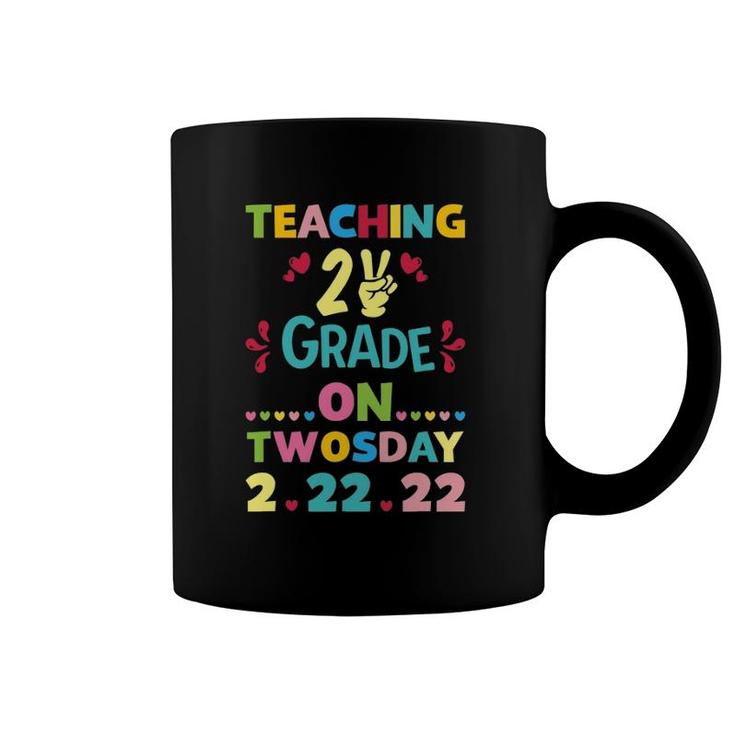 Teaching 2Nd Grade On Twosday 22222 February 22Nd 2022 Gift Coffee Mug