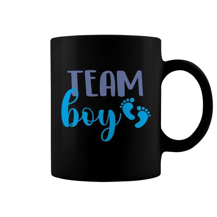 Team Boy Gender Reveal Party Baby Shower Pregnancy Coffee Mug