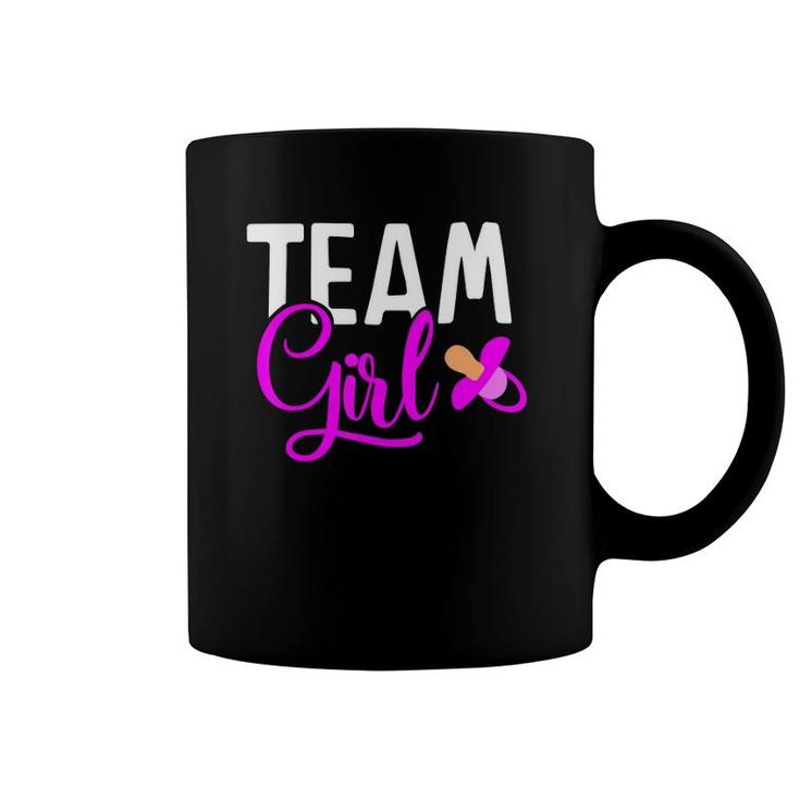 Team Girl Gender Reveal Gift For Mother And Daddy Coffee Mug
