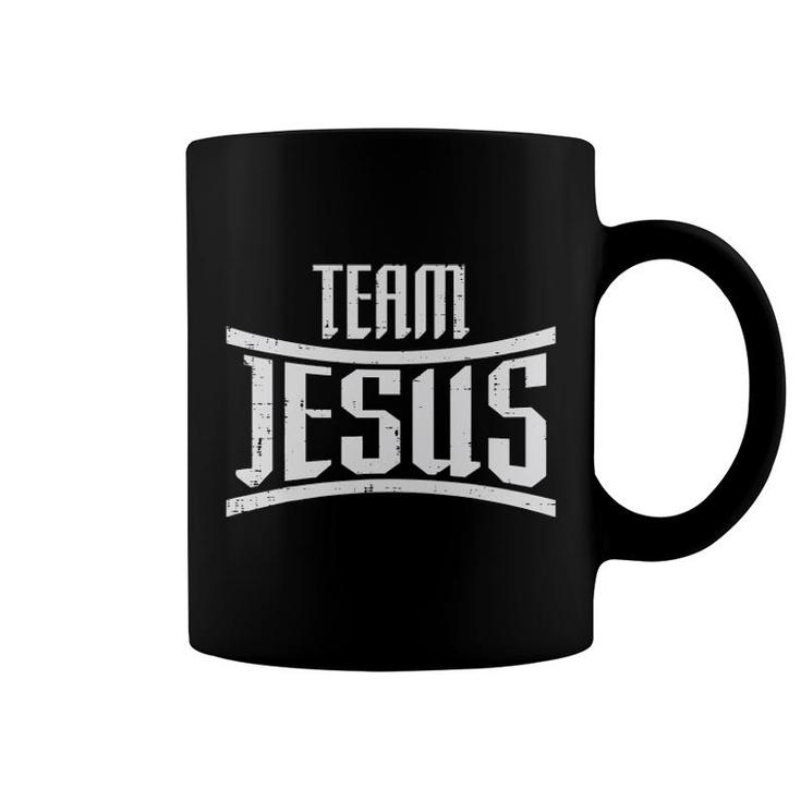 Team Jesus Catholic Jesus Religious Christian Men Women Kids Coffee Mug