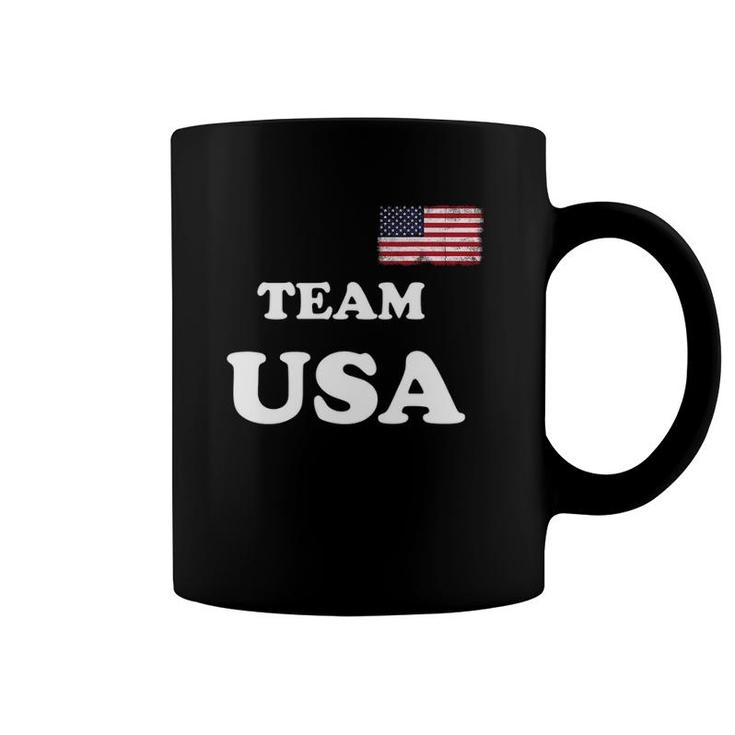 Team Usa 2021 Flag  Summer Olympics Games Vintage Tee Coffee Mug