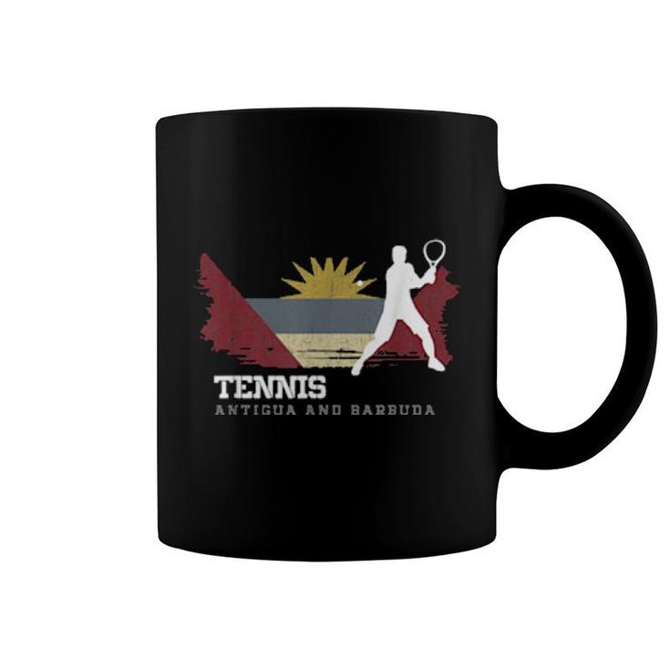 Tennis Antigua & Barbuda Flag Team Tennis Player Tennis  Coffee Mug