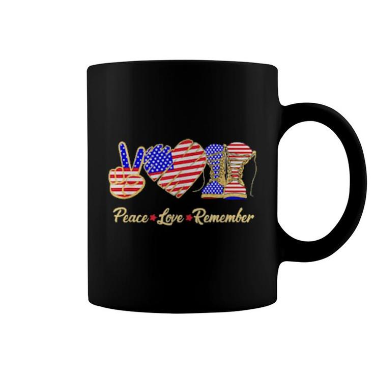 Thank You Veterans Day American Flag Heart Military Army  Coffee Mug