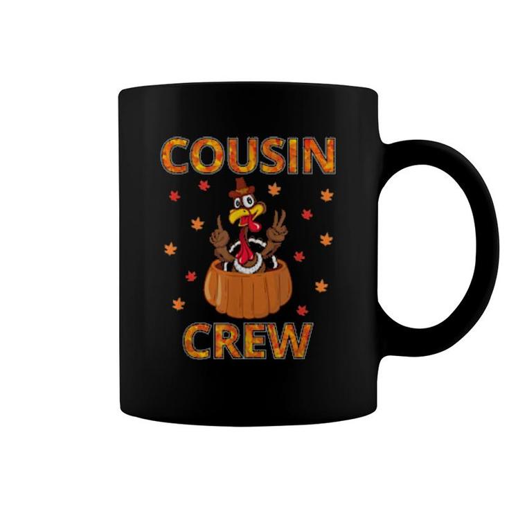 Thanksgiving Cousin Crew Pajamas For Turkey Day Holidays  Coffee Mug