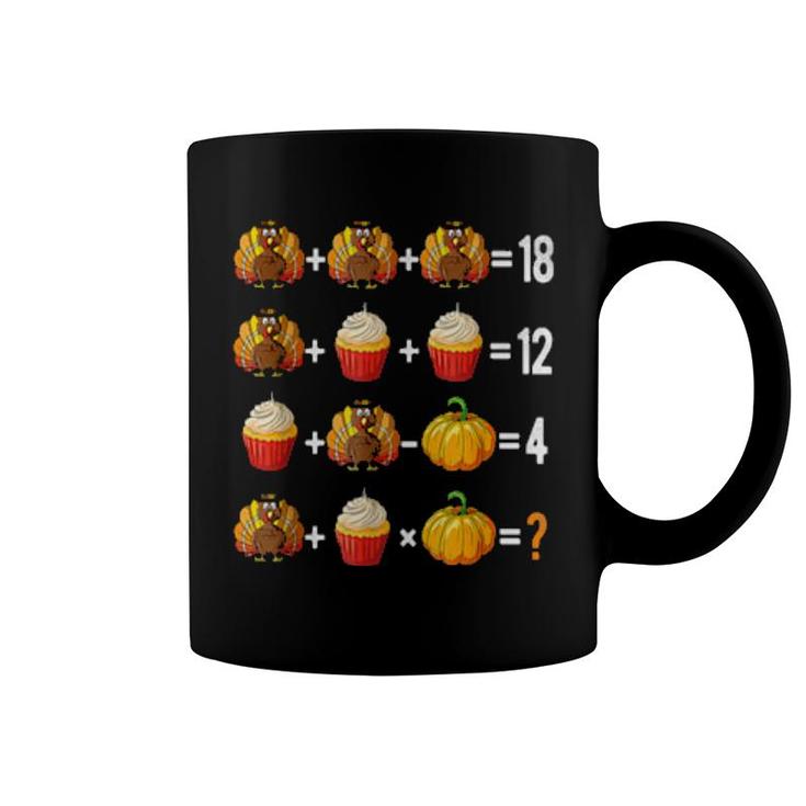 Thanksgiving Order Of Operations Quiz Math Teacher Turkey  Coffee Mug