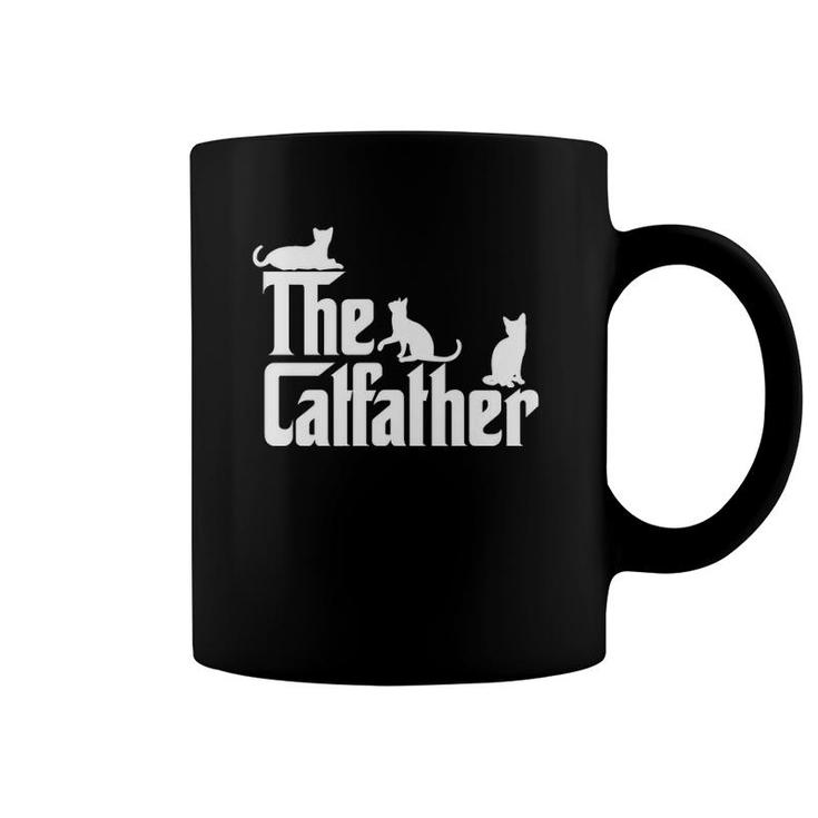 The Catfather Funny Cat Dad Cat Lover Gifts For Men Coffee Mug