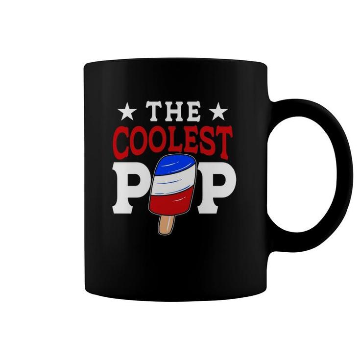 The Coolest Pop Red White Blue Popsicle Father's Day Funny Gift Coffee Mug