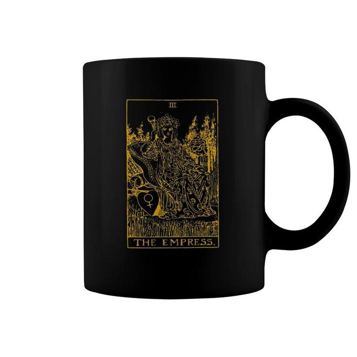 The Empress Gold Tarot Card Coffee Mug