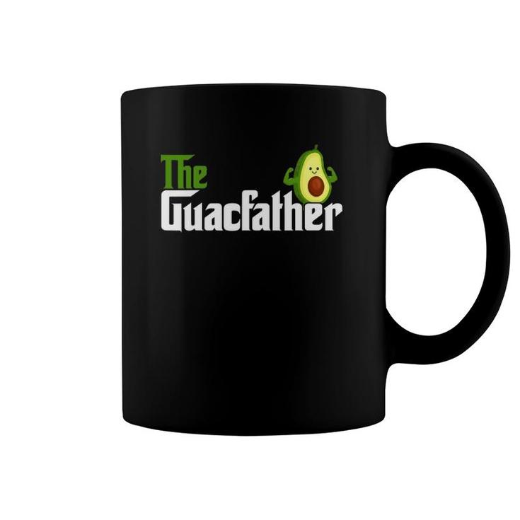 The Guacfather Happy Father's Day Avocado Lover Vegan Coffee Mug