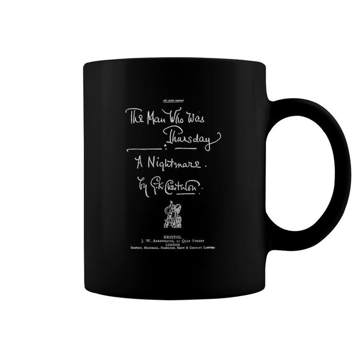 The Man Who Was Thursday GK Chesterton Title Page Coffee Mug