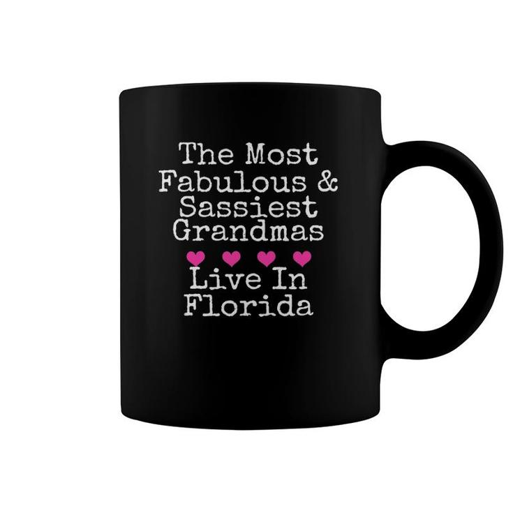 The Most Fabulous & Sassiest Grandmas Live In Florida Coffee Mug