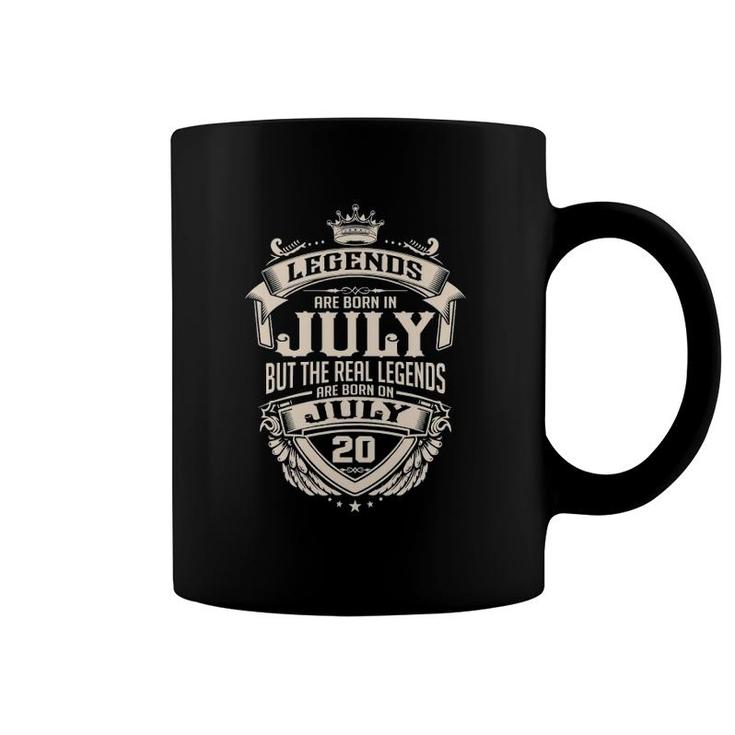 The Real Legends Are Born On July 20 Vintage Coffee Mug