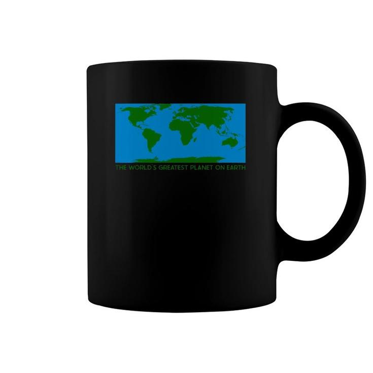 The World's Greatest Planet On Earth Funny Thrift Gift Coffee Mug