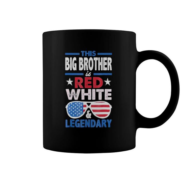 This Big Brother Red White Legendary 4Th Of July Flag Coffee Mug