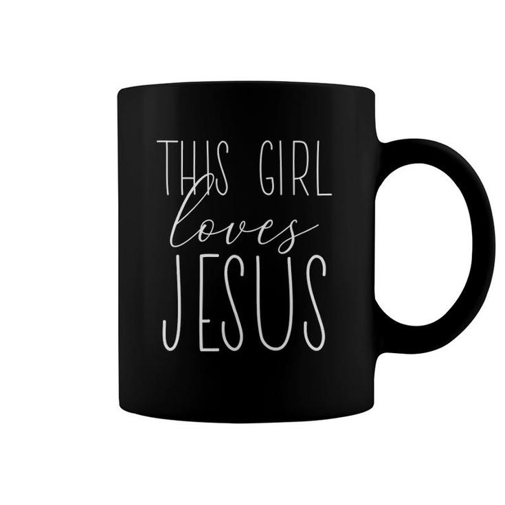This Girl Loves Jesus - Christian Coffee Mug