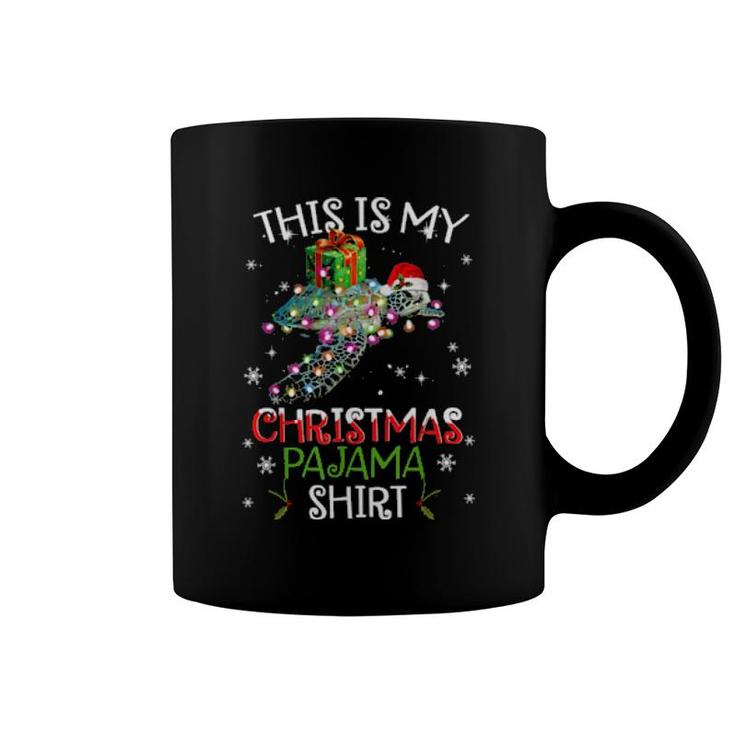 This Is My Christmas Pajama Christmas Turtle Sea Coffee Mug