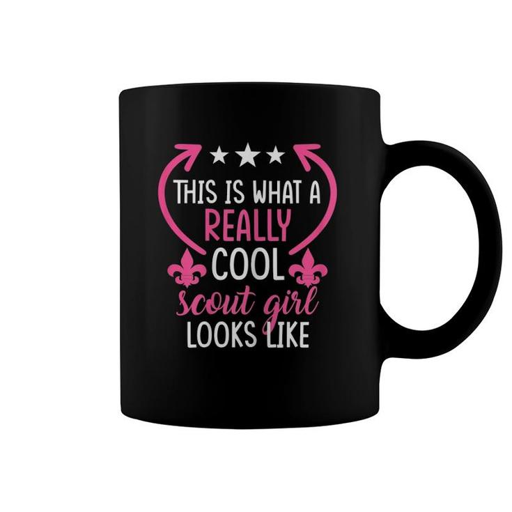 This Is What A Really Cool Scout Girl Looks Like Scouts Gift Coffee Mug